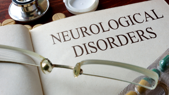 page with neurological disorders writing